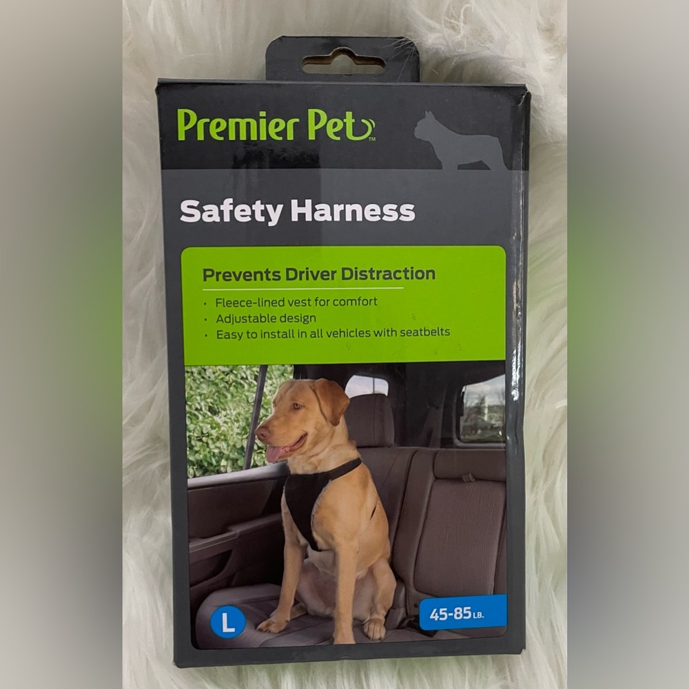 Premier Pet Car Safety Harness/tether Secure Dog in Vehicle Sz L 45-85lb